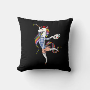 Painter Unicorn Artist Painting Art Student Cushion