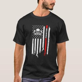 Painter Usa Flag Painter T-Shirt
