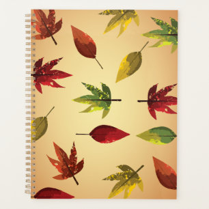 Painterly Autumn Leaves Planner