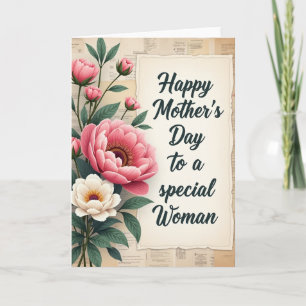 Painterly Blossoms Mothers Day Card