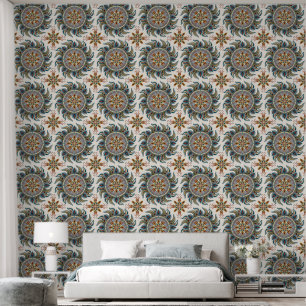 Painterly Boho Mandala Wallpaper