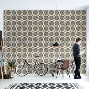 Painterly Boho Mandala Wallpaper