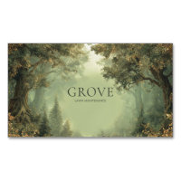 Painterly Enchanted Forest Misty Trees