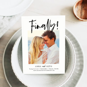 Painterly Finally CUSTOM COLOR Save The Date Card