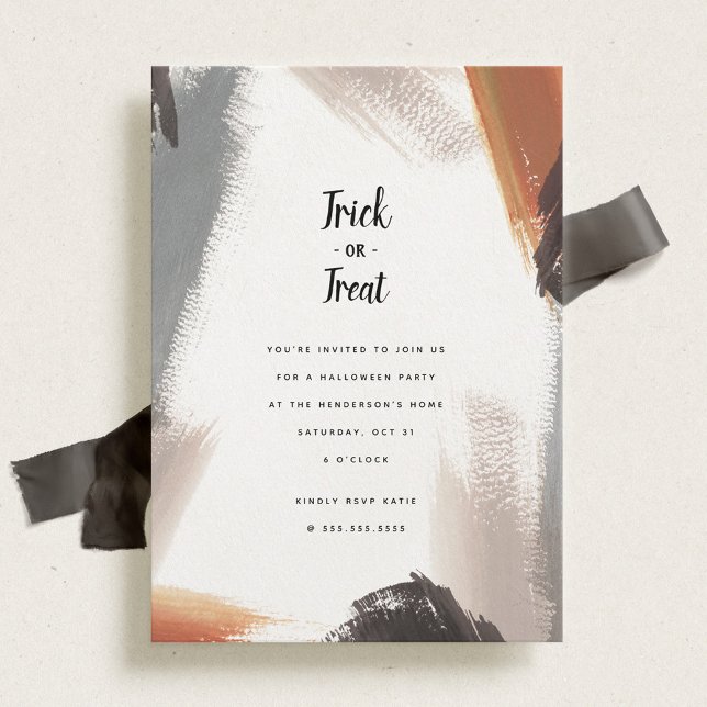 Painterly Halloween Party Invitation (Creator Uploaded)