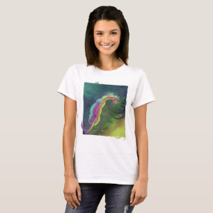 Painterly horse looking into pool T-Shirt