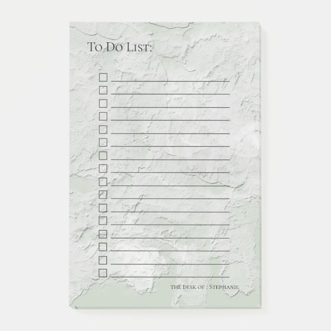 Painterly Impasto Style  CHOOSE COLOR Post-it Notes (Front)