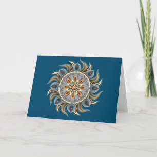 Painterly Mandala Card