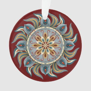 Painterly Mandala Ornament