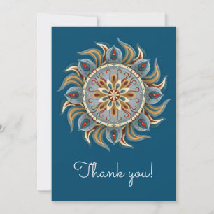Painterly Mandala Thank You Card