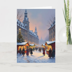 Painterly Market Christmas Card