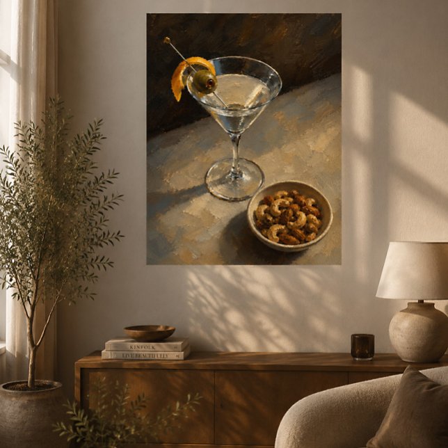 Painterly Martini Cocktail  Poster (Creator Uploaded)