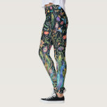 Painterly Peacock Feather, Floral Vines Boho Chic  Leggings<br><div class="desc">Beautiful leggings featuring a hand painted watercolor design of peacocks,  feathers and botanical floral vines. Perfect for a special evening out,  concerts,  festivals,  working out or everyday fun wear.</div>