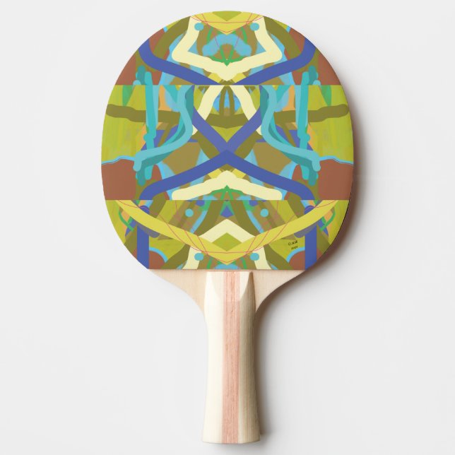 Painterly Ping Pong Paddle 2 (Front)