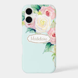 Painterly Simple Modern Watercolor Floral Roses