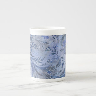 Painterly Smokey Blue Dreamy Hues Bone China Mug