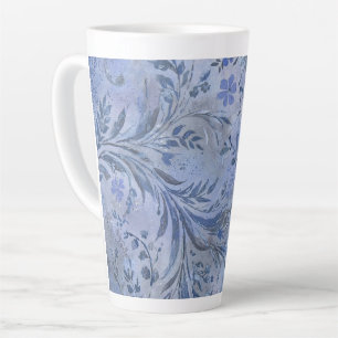 Painterly Smokey Blue Dreamy Hues Latte Mug