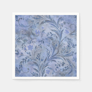 Painterly Smokey Blue Dreamy Hues Napkin