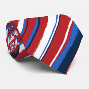 Painterly Striped Neckties