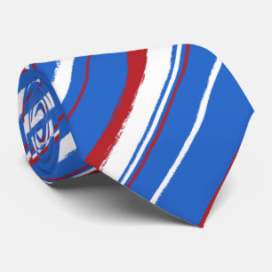 Painterly Striped Neckties