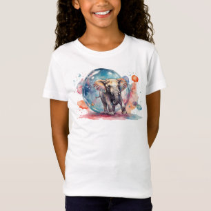 Painterly The Elephant Painting Creative Elephant T-Shirt
