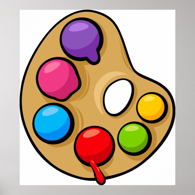 Painters Art Palette Poster (Front)