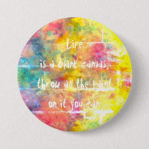 [Painter's Cloth] Rainbow Tie-Dye Pin Button