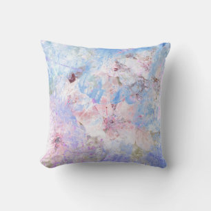 Painter's Cloth with Plum Tree Blossoms Cushion