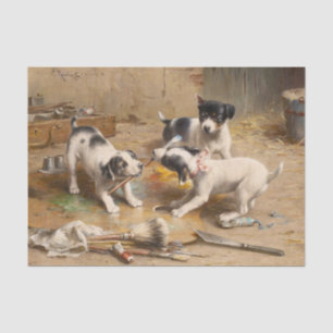 Painters Dispute by Carl Reichert Tissue Paper