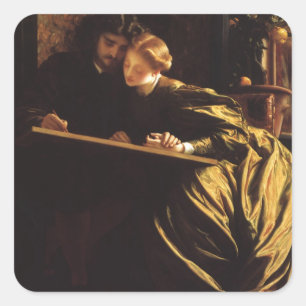 Painter's Honeymoon by Lord Frederic Leighton Square Sticker