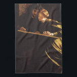 Painter's Honeymoon by Lord Frederic Leighton Tea Towel<br><div class="desc">The Painter's Honeymoon (1864) by Lord Frederic Leighton is a vintage Victorian Era fine art love and romance portrait painting. A beautiful newlywed couple. The man and woman are on their honeymoon painting together. About the artist: Lord Frederick Leighton (1830-1896) works depicted historical, biblical and classical subject matter. His genre...</div>