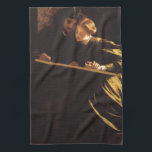 Painter's Honeymoon by Lord Frederic Leighton Tea Towel<br><div class="desc">The Painter's Honeymoon (1864) by Lord Frederic Leighton is a vintage Victorian Era fine art love and romance portrait painting. A beautiful newlywed couple. The man and woman are on their honeymoon painting together. About the artist: Lord Frederick Leighton (1830-1896) works depicted historical, biblical and classical subject matter. His genre...</div>