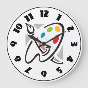 Painters Palette Clock