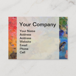 Painter's Palette Colourful Paint  Business Card