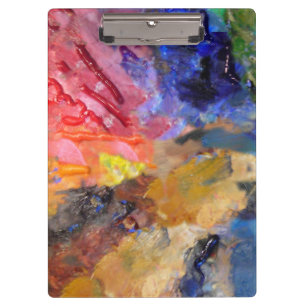 Painter's Palette Colourful Paint  Clipboard