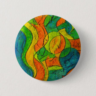 painting 6 cm round badge