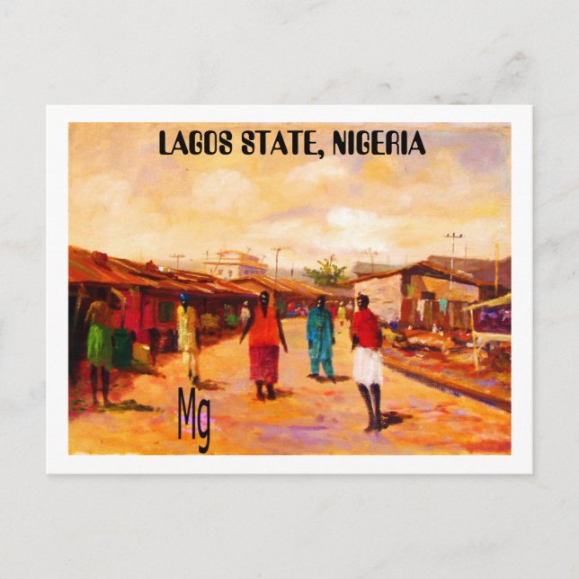 PAINTING 9 copy, LAGOS STATE, NIGERIA Postcard (Front)