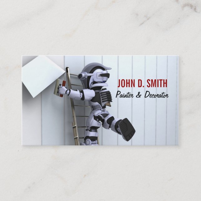 Painting and Decorating Business Card (Front)