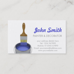 Painter And Decorator Business Cards | Zazzle UK