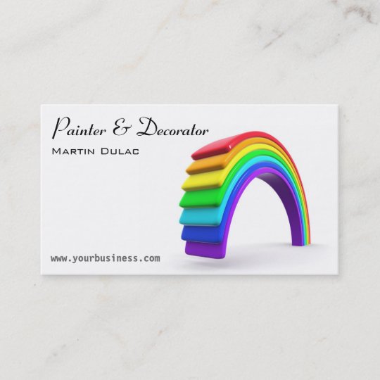 Painting And Decorating Business Card Zazzle Co Uk