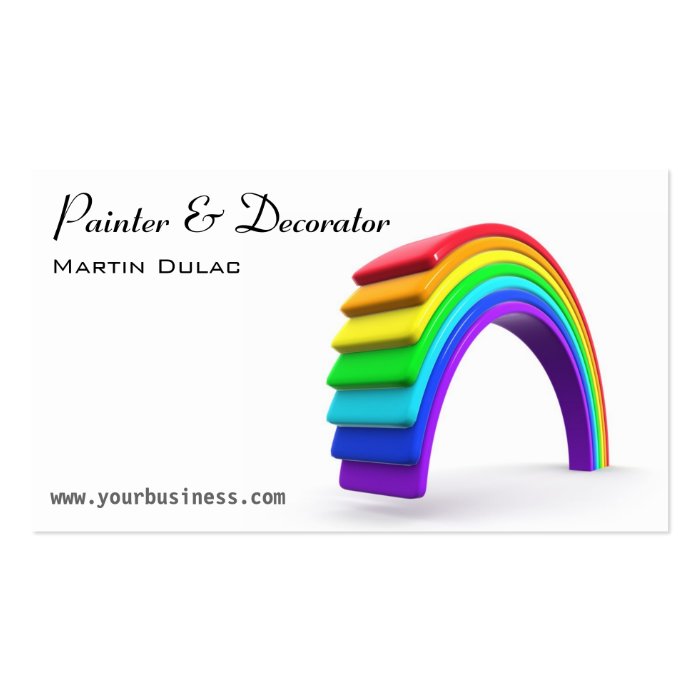 Painting and Decorating Business Card | Zazzle