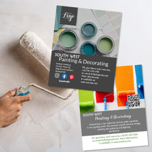 Painting and decorating business flyer