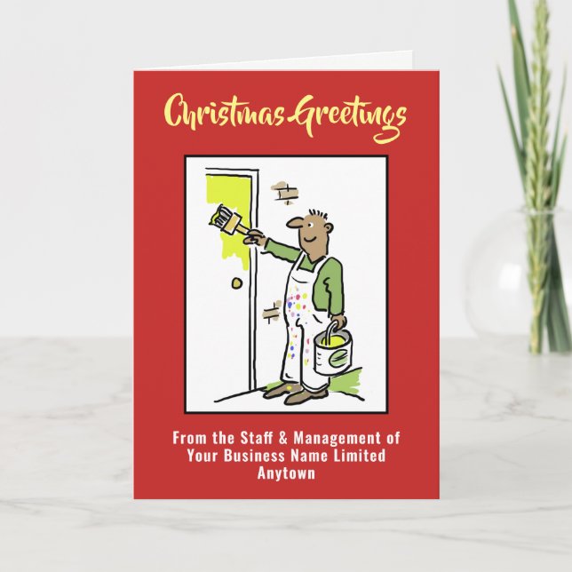 Painting and Decorating Company Christmas Card (Front)