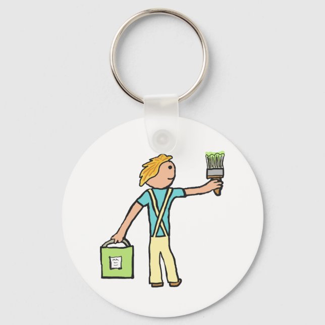 Painting And Decorating Key Ring (Front)
