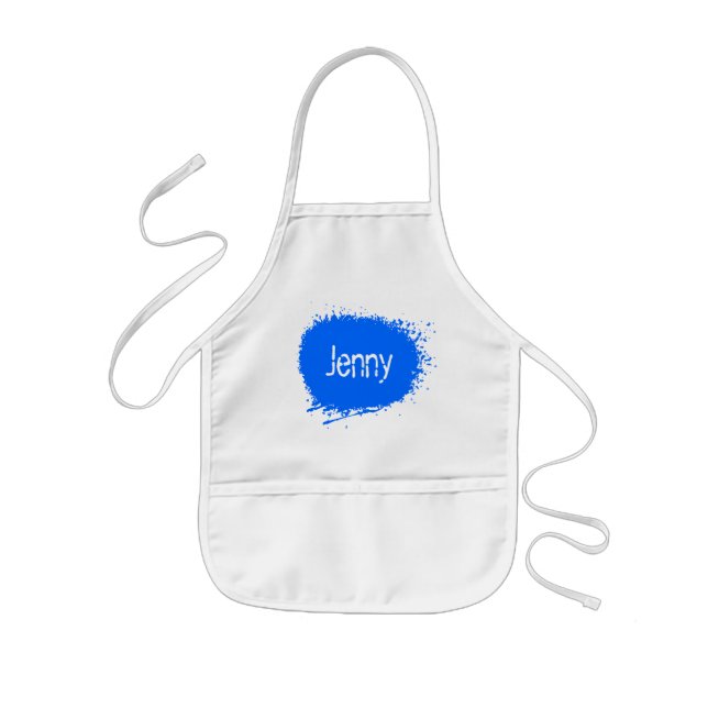 Painting apron for kids with custom name (Front)