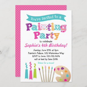 Painting Art Party Invitation
