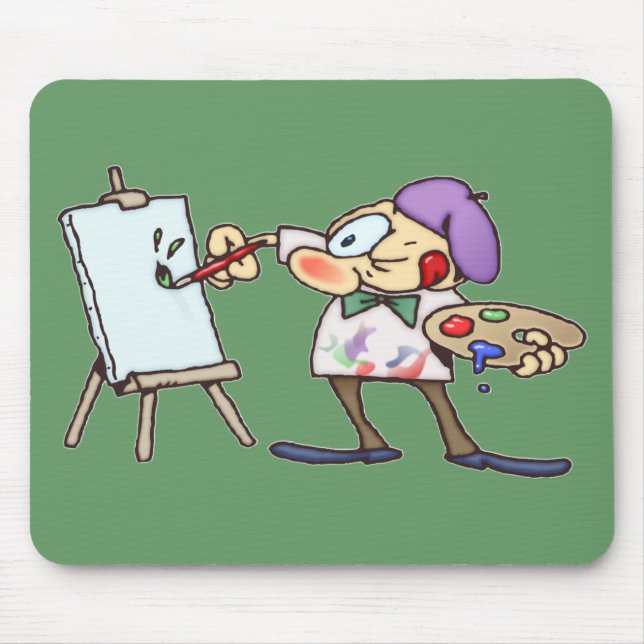 Painting Artist Mouse Mat (Front)
