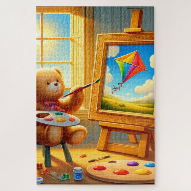 Painting Bear Jigsaw Puzzle (Vertical)