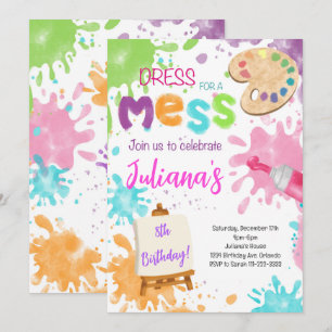 Painting Birthday Invitation