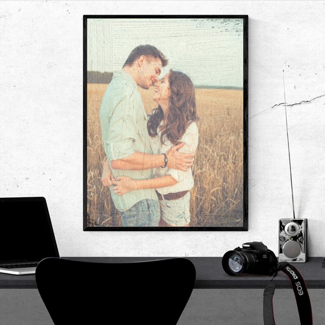 Painting Brush Strokes Painted Overlay Photo Poster (Creator Uploaded)